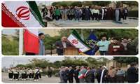 آیین اهتزاز پرچم و گرامیداشت هفته دفاع مقدس همزمان با آغاز سال تحصیلی در دانشگاه علوم پزشکی خراسان شمالی